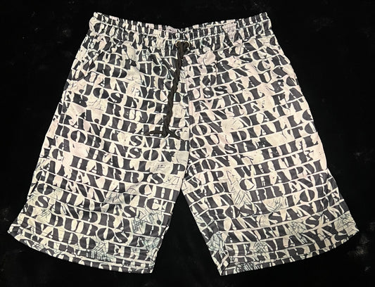 Murder Black Soul Print Shorts